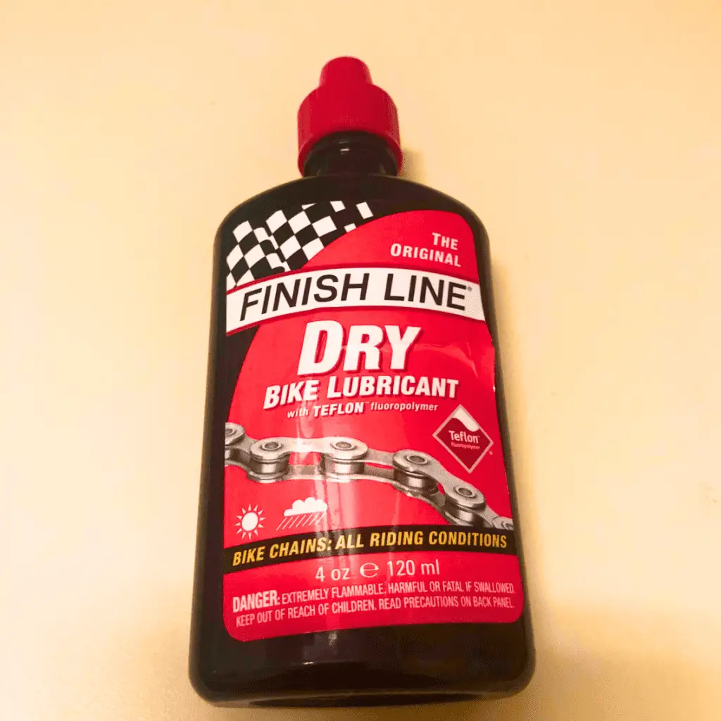 Finishline brand dry bike lubricant