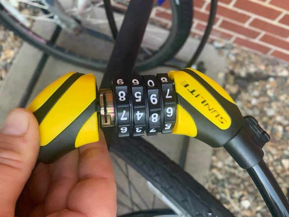 Bike lock stuck after rain